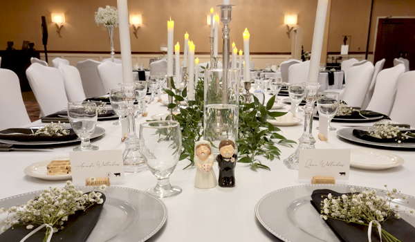 Wedding reception table